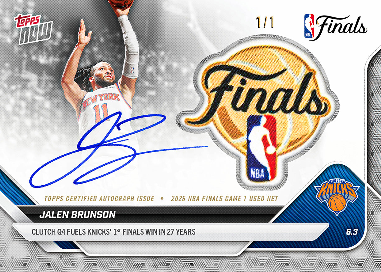 Jalen Brunson - 2025-26 NBA Topps NOW - Card 326 - PR: 22325 - Image 2