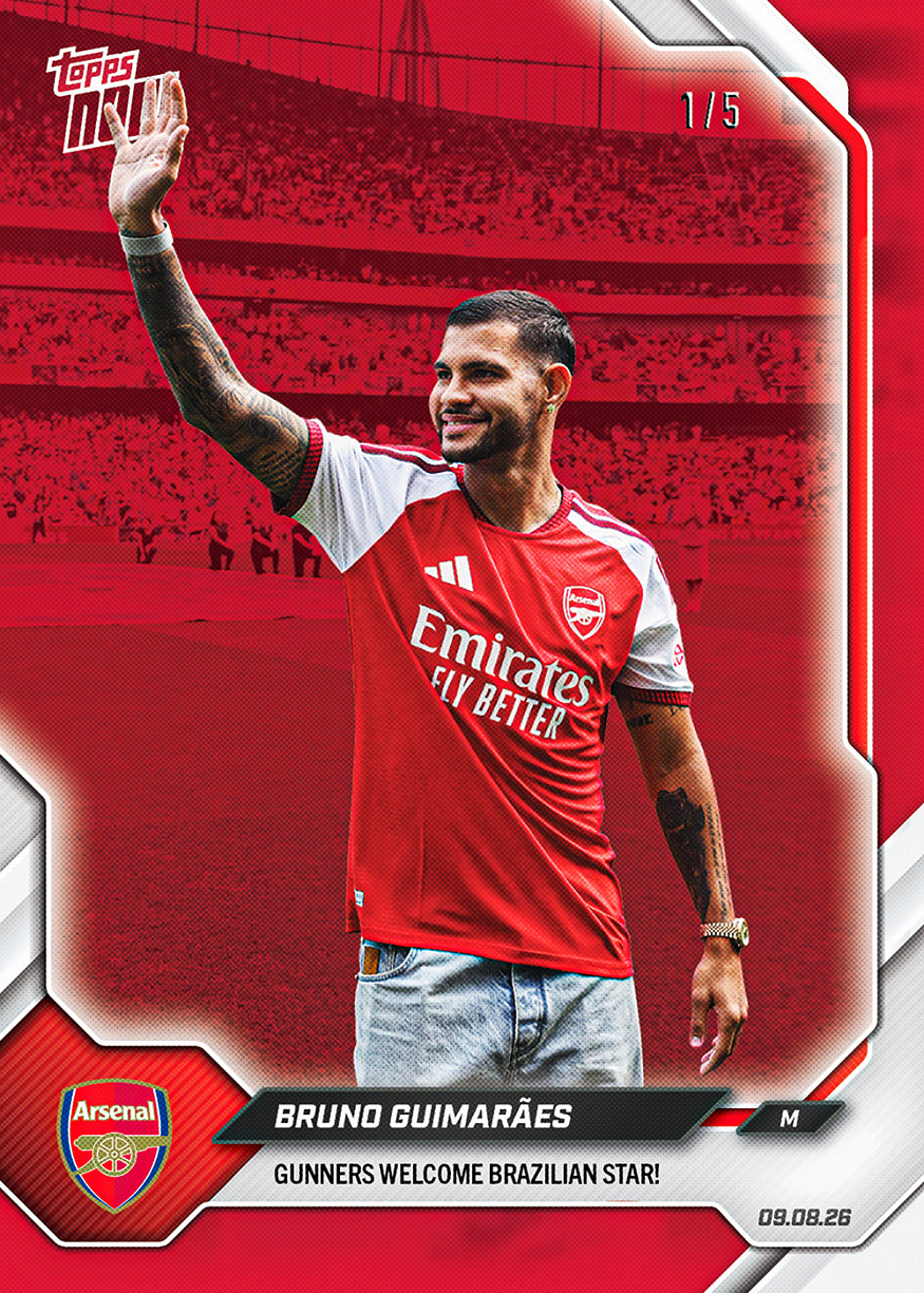Bruno Guimarães - 2026-27 Arsenal FC Topps NOW - Card 1 - Image 3