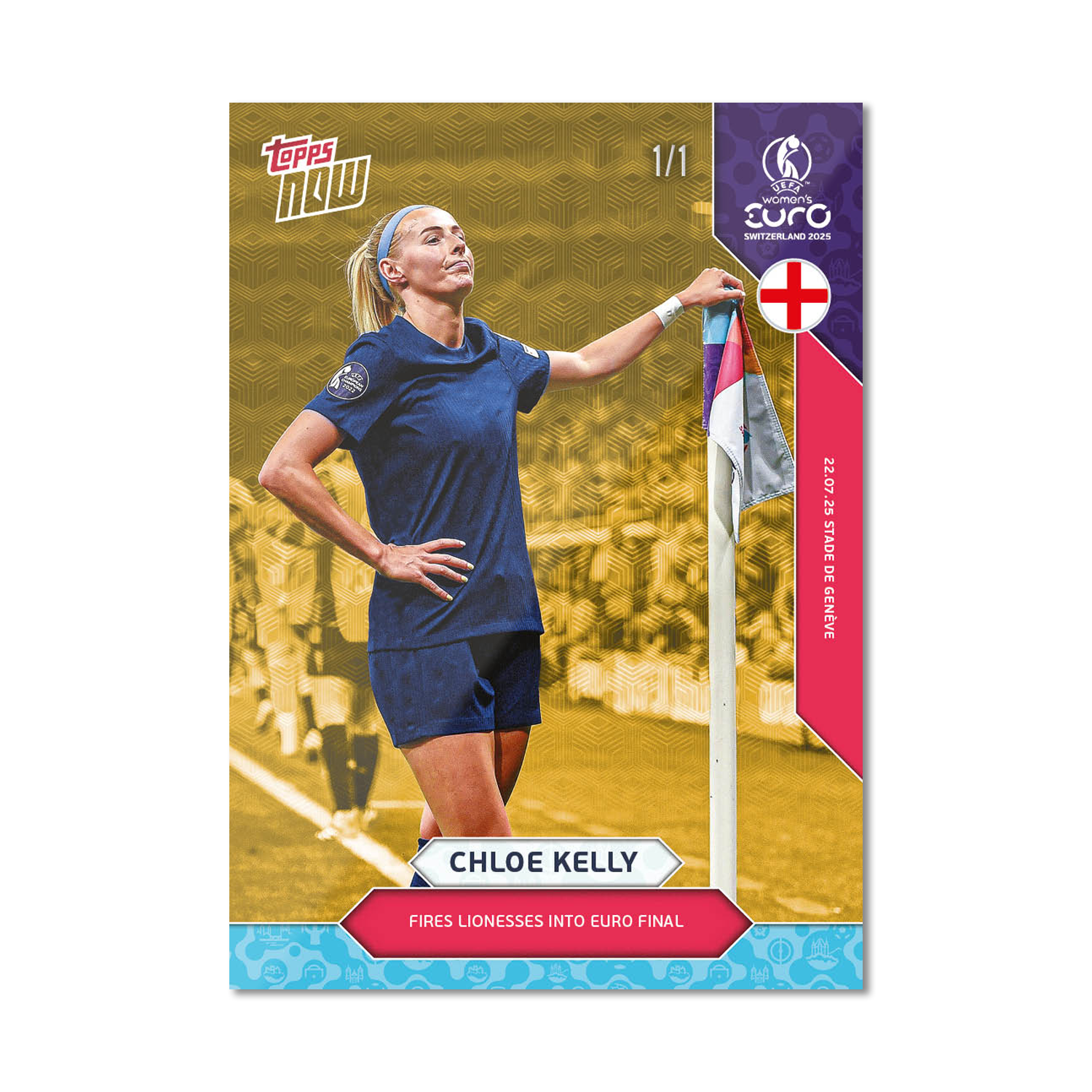 Chloe Kelly - UEFA Women’s EURO 2025™ Topps NOW - Card 25 - PR: 685 - Image 2