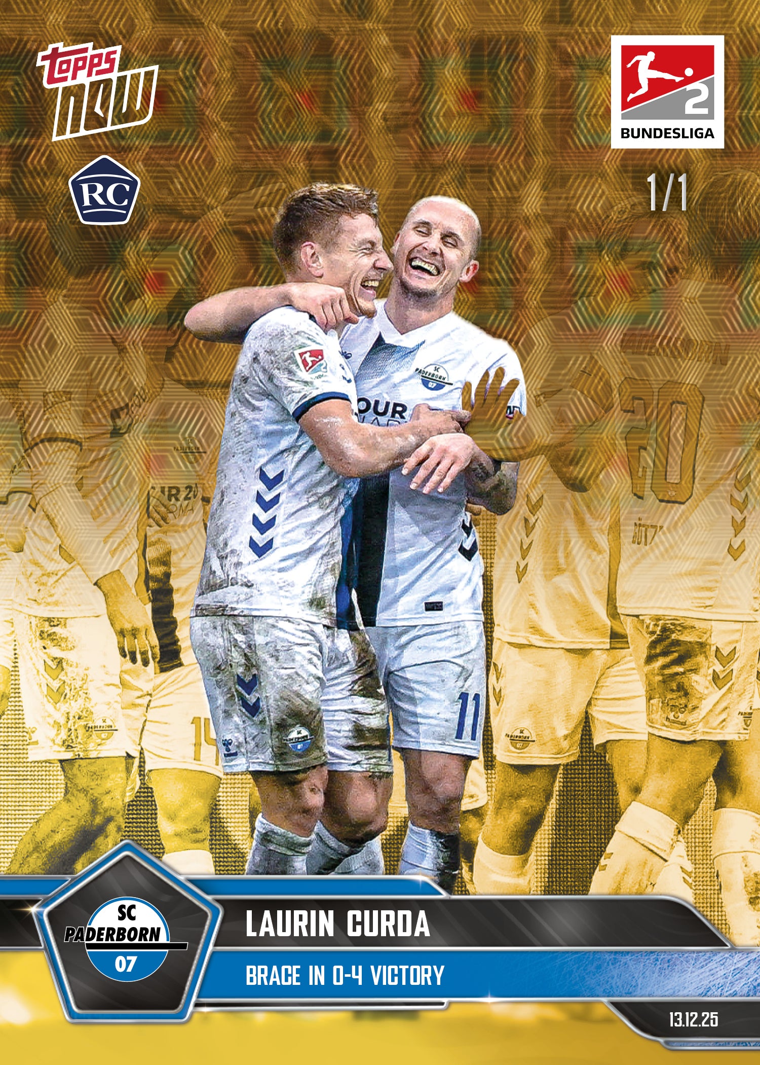 Laurin Curda - 2025-26 Bundesliga Topps NOW - Card 82 - PR: 246 - Image 2