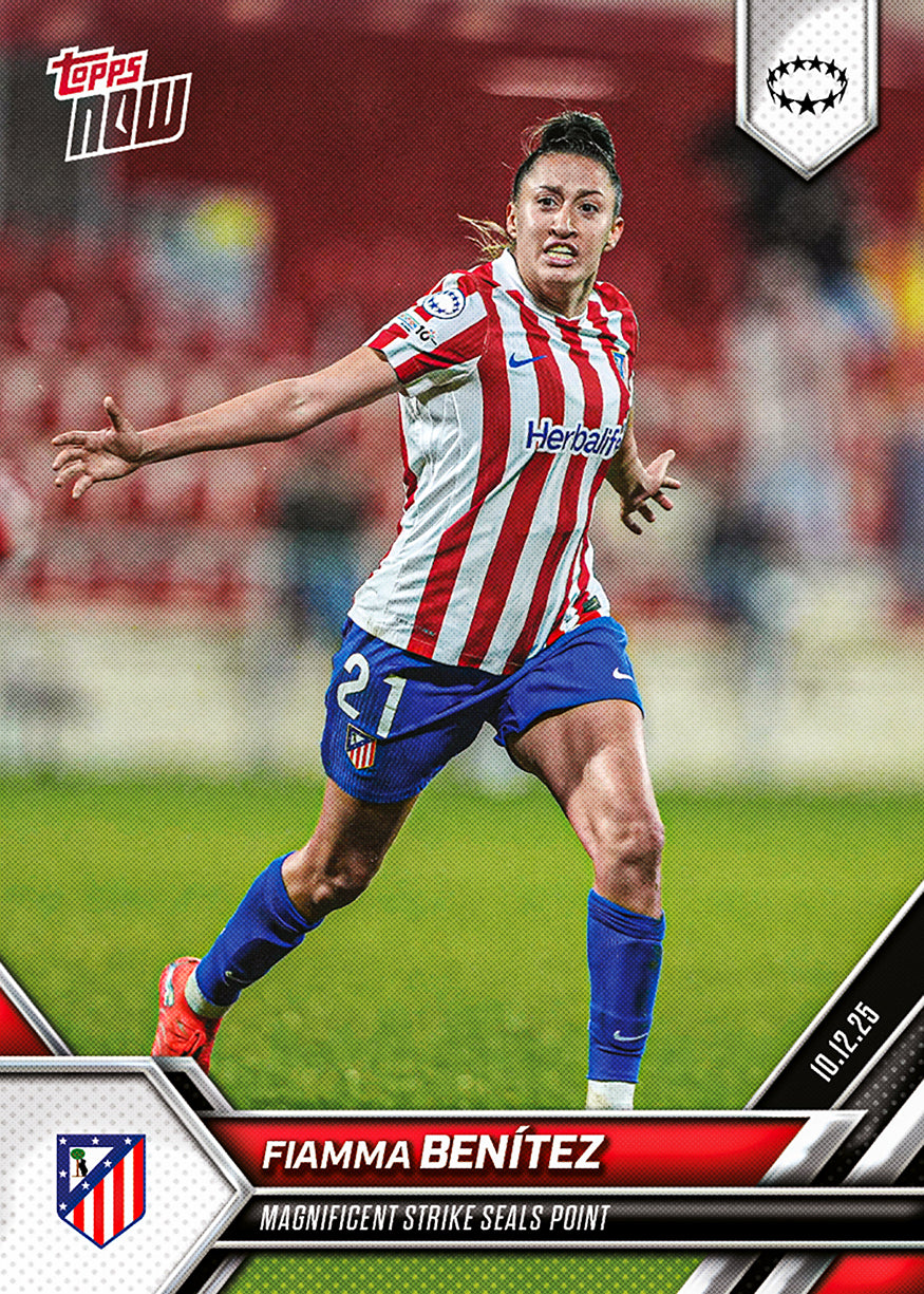 Fiamma Benítez - 2025-26 UWCL Topps NOW - Card 14 - PR: 96