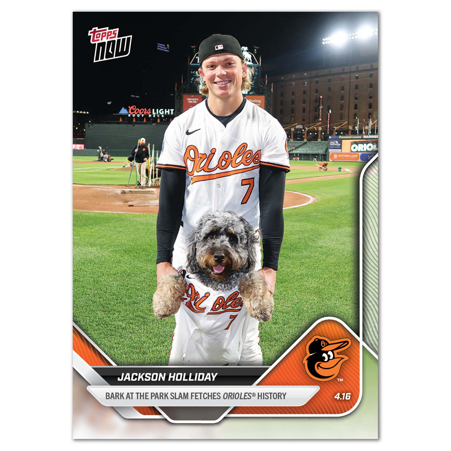 Jackson Holliday - 2025 MLB Topps NOW - Card 74 - PR: 2823 - Image 2
