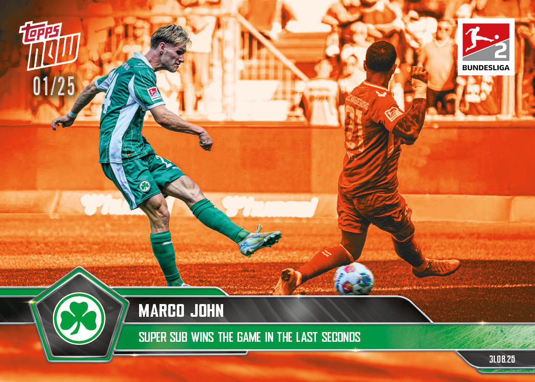 Marco John - 2025-26 Bundesliga Topps NOW - Card 16 - PR: 91 - Image 5