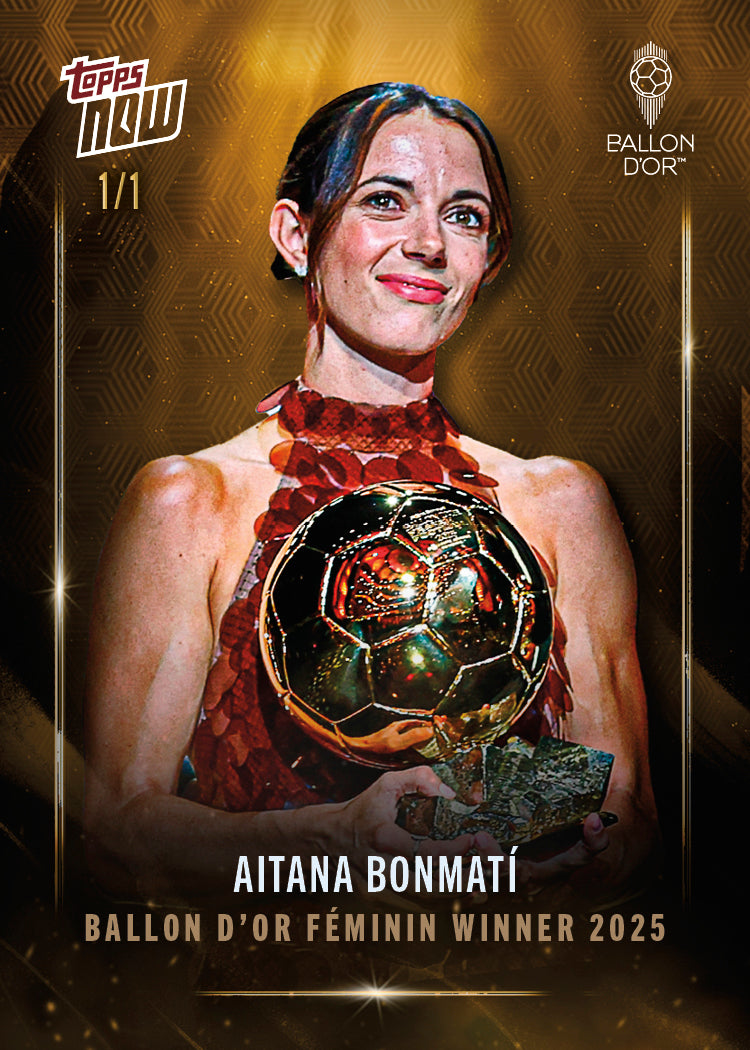 Aitana Bonmatí - 2025 Ballon d'Or Topps NOW - Card 2 - LOOK FOR RELICS & AUTO - PR: 2839 - Image 7