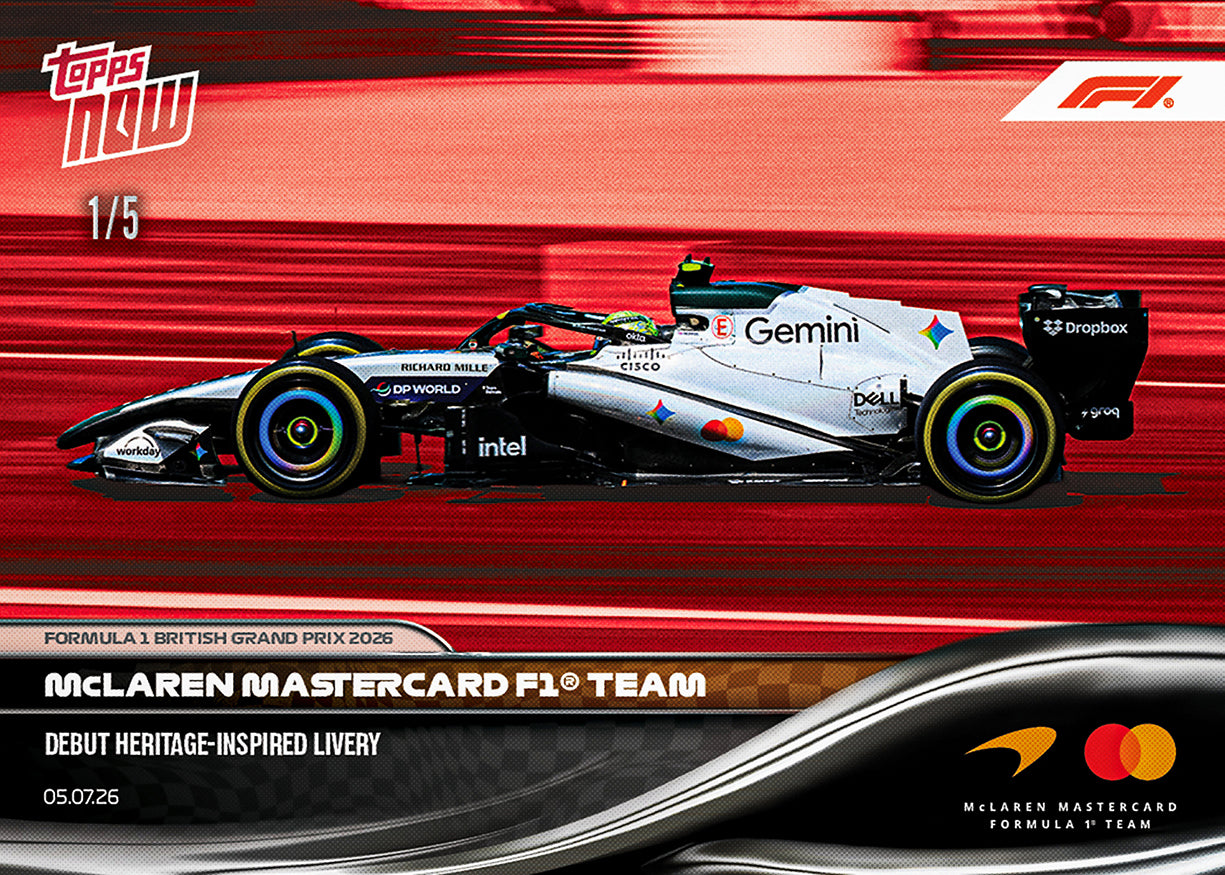 McLaren Mastercard F1 Team - 2026 Formula 1 Topps NOW - Card 47 - PR: 1469 - Image 3