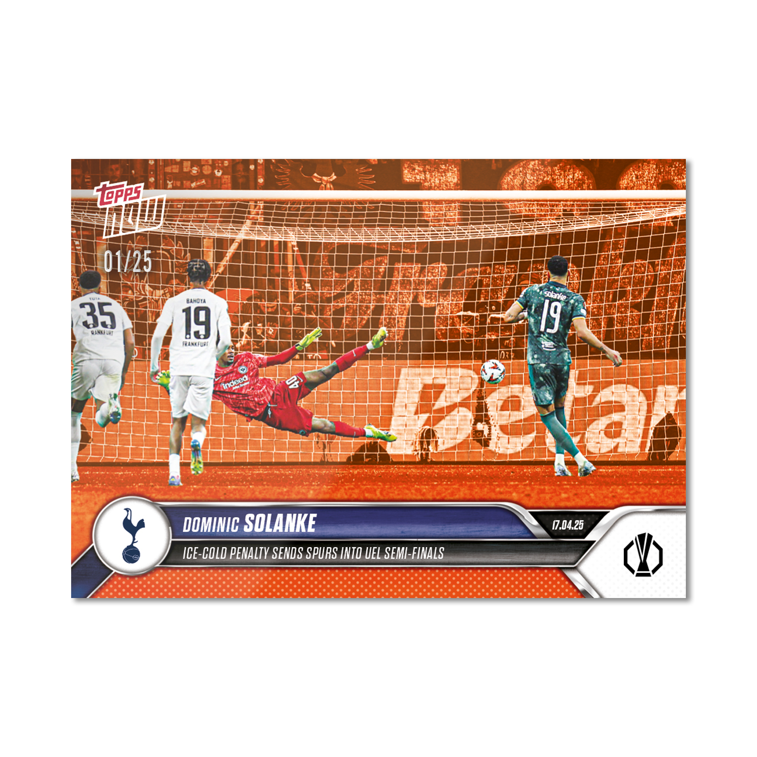 Dominic Solanke - 2024-25 UEL Topps NOW Card 28 - PR: 159 - Image 6