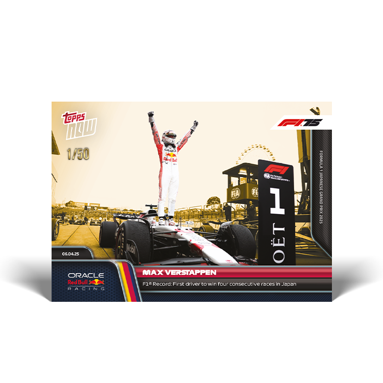 Max Verstappen - 2025 Formula 1 Topps NOW Card 25 - PR: 3122 - Image 7