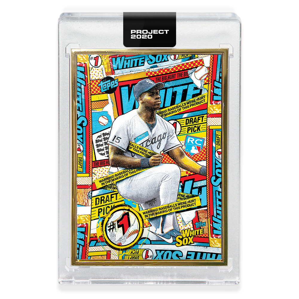 Alternative view of Topps PROJECT 2020 Card 160 - 1990 Frank Thomas by Tyson Beck - Print Run: 5101