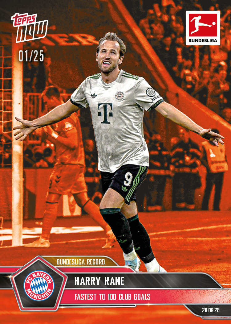 Harry Kane - 2025-26 Bundesliga Topps NOW - Card 32 - PR: 718 - Image 5