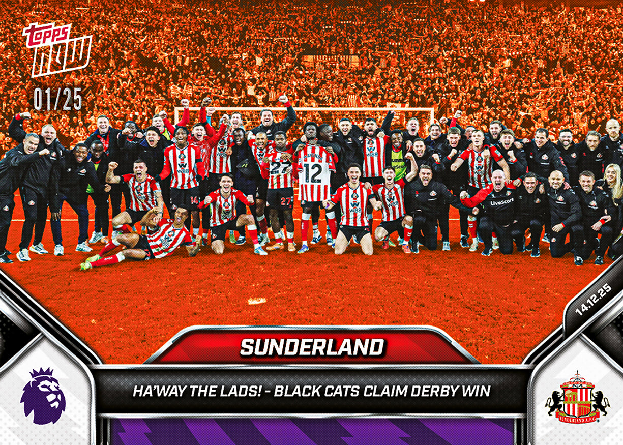 Sunderland - 2025-26 Premier League Topps NOW - Card 82 - PR: 955 - Image 5