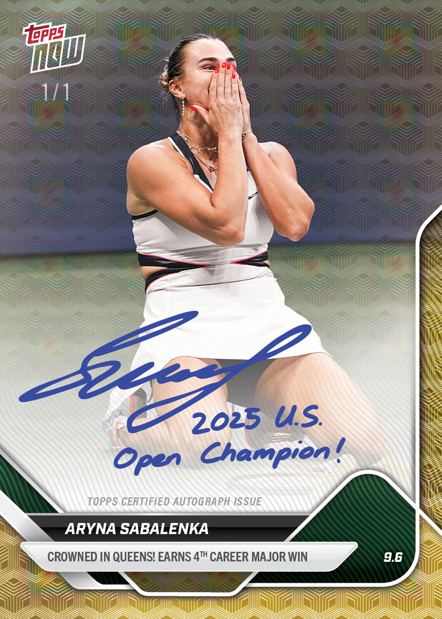 Aryna Sabalenka - 2025 Tennis Topps NOW - Card TN-AS - LOOK FOR AUTOS - PR: 4224 - Image 2