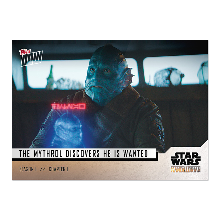 Star Wars: The Mandalorian TOPPS NOW 5-Card Pack - S1:Chapter 1 - Print Run: 714 - Image 7