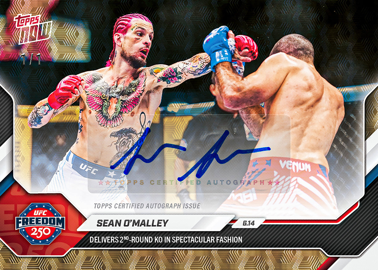 Sean O'Malley - 2026 UFC Topps NOW - Card 20 - PR: 9199 - Image 2