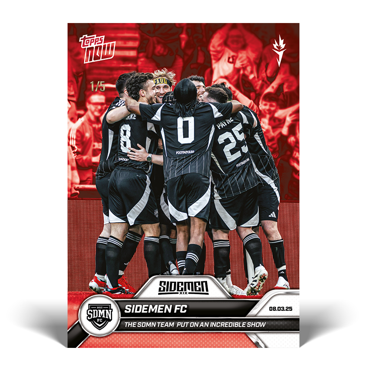Sidemen FC - 2025 Sidemen Charity Match Topps NOW Card 18 - PR: 539 - Image 3