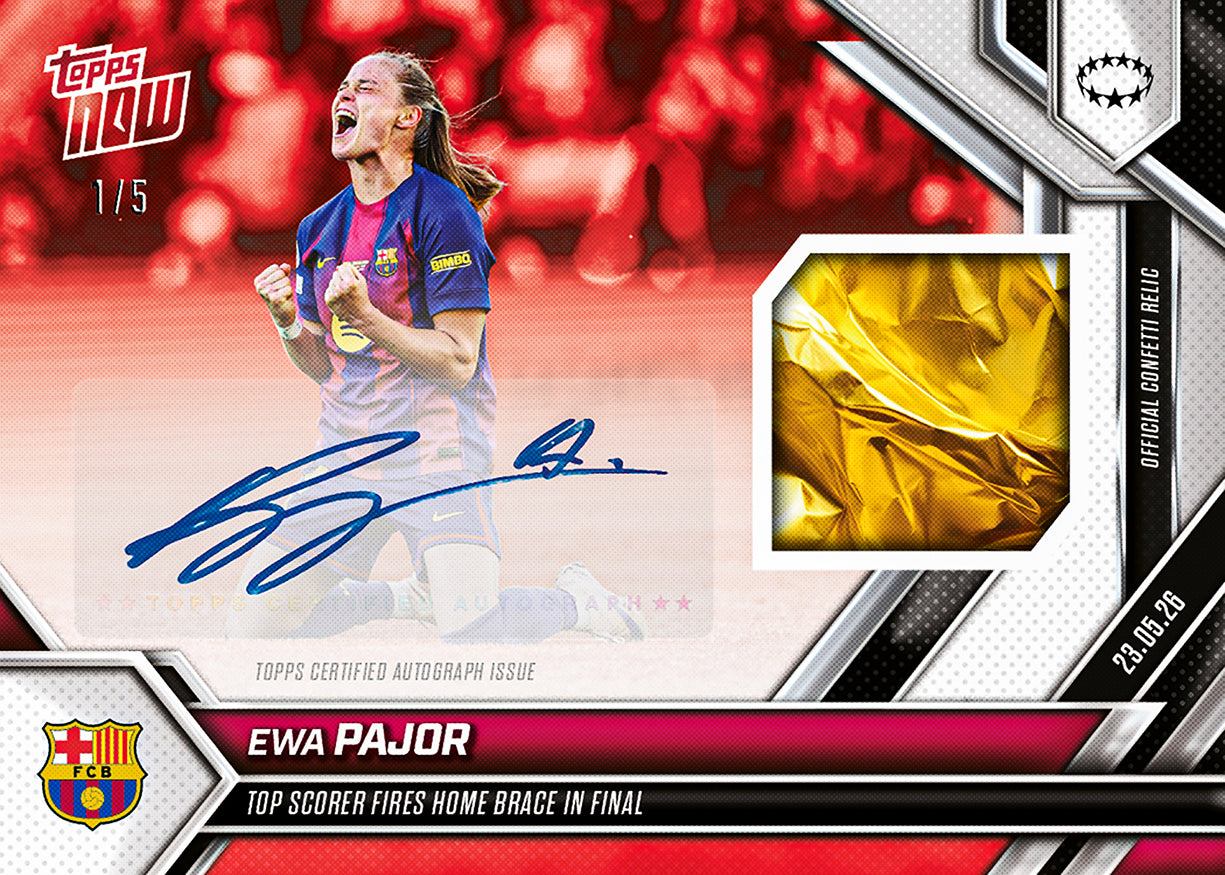 Ewa Pajor - 2025-26 UWCL Topps NOW - Card 32 - PR: 665 - Image 3