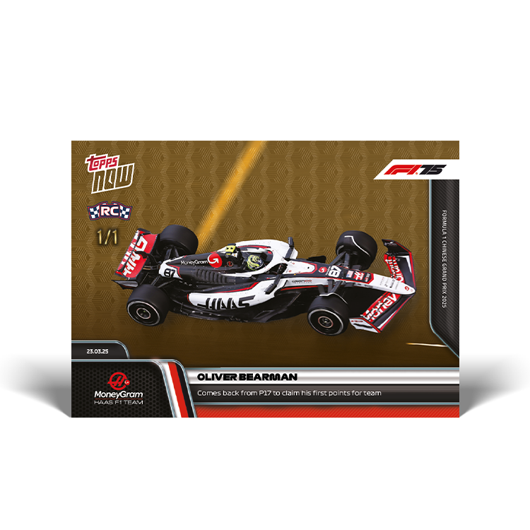 Oliver Bearman - 2025 Formula 1 Topps NOW Card 23 - PR: 502 - Image 7