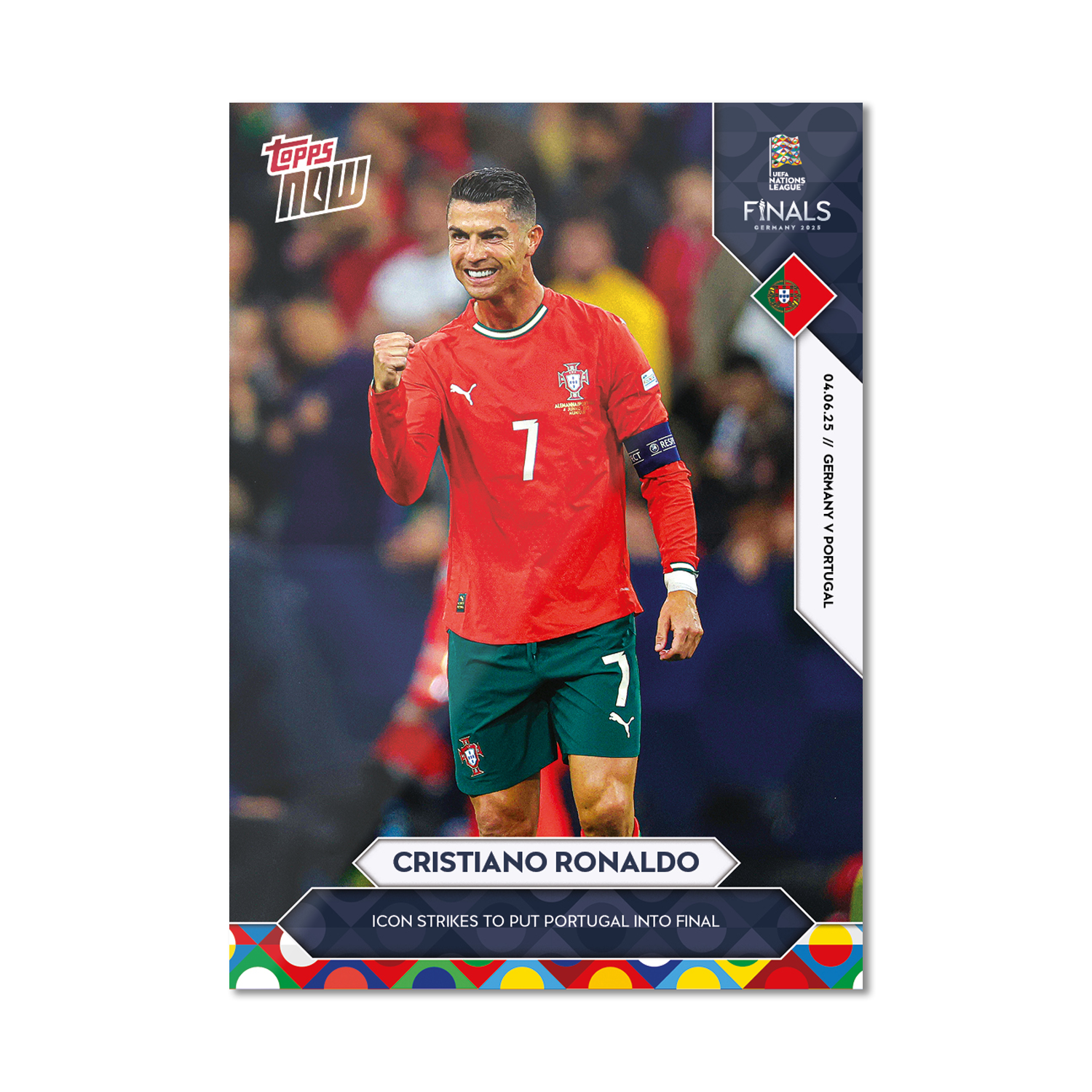 Cristiano Ronaldo - 2025 UEFA Nations League Topps NOW - Card 1 - PR: 8040