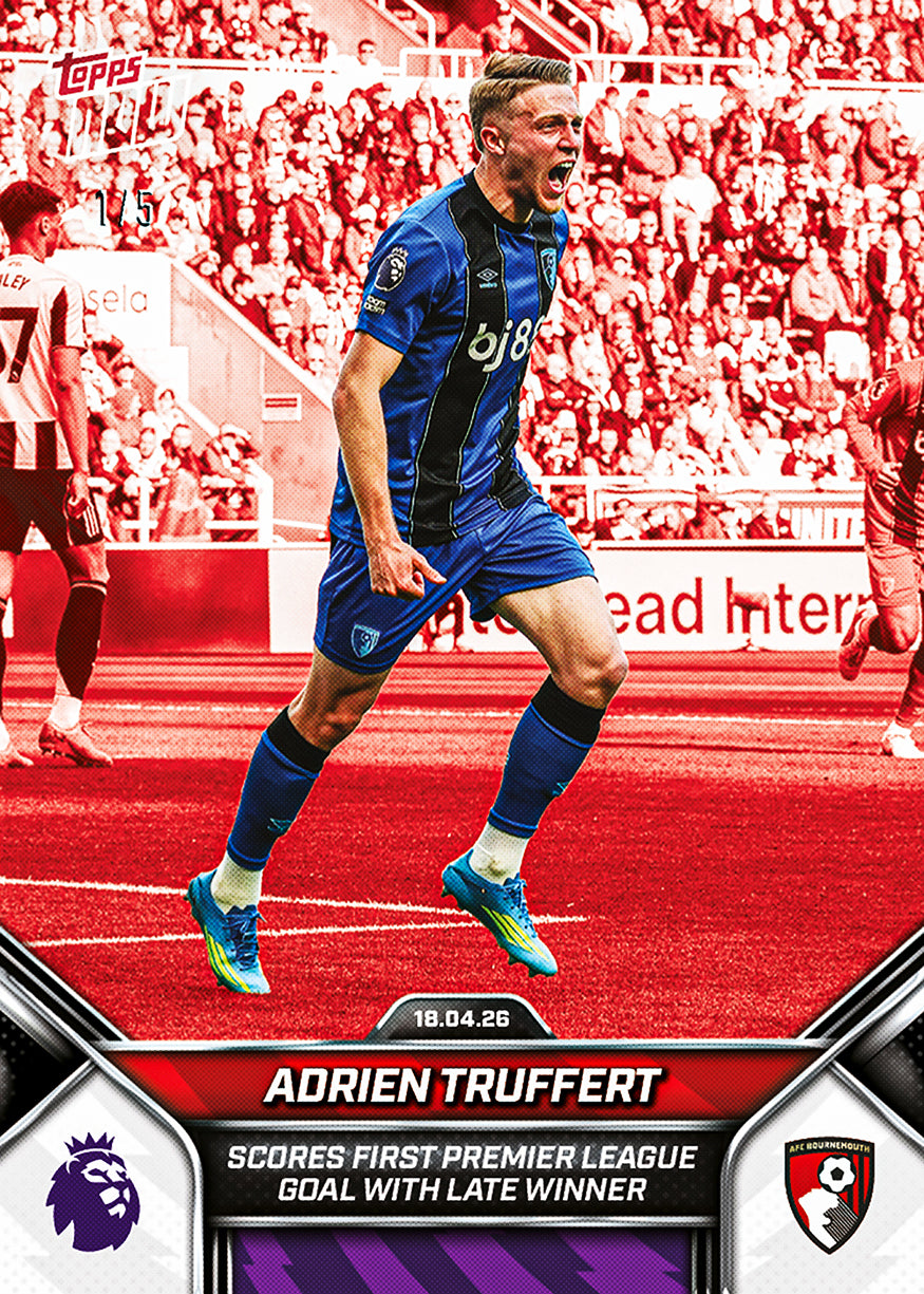 Adrien Truffert - 2025-26 Premier League Topps NOW - Card 172 - PR: 157 - Image 3