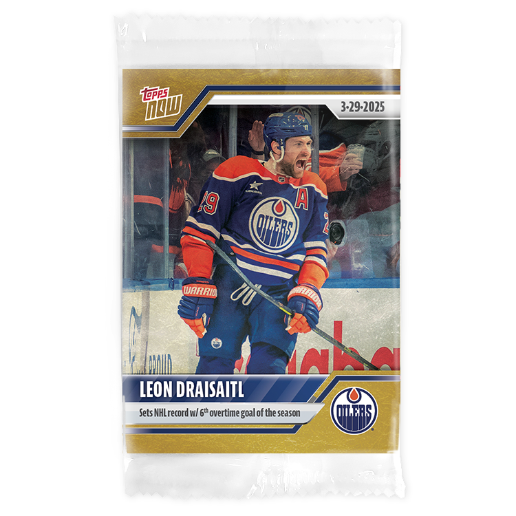 Leon Draisaitl - 2024-25 NHL Topps NOW - Sticker # 146 Pack - PR: 165 - Image 2