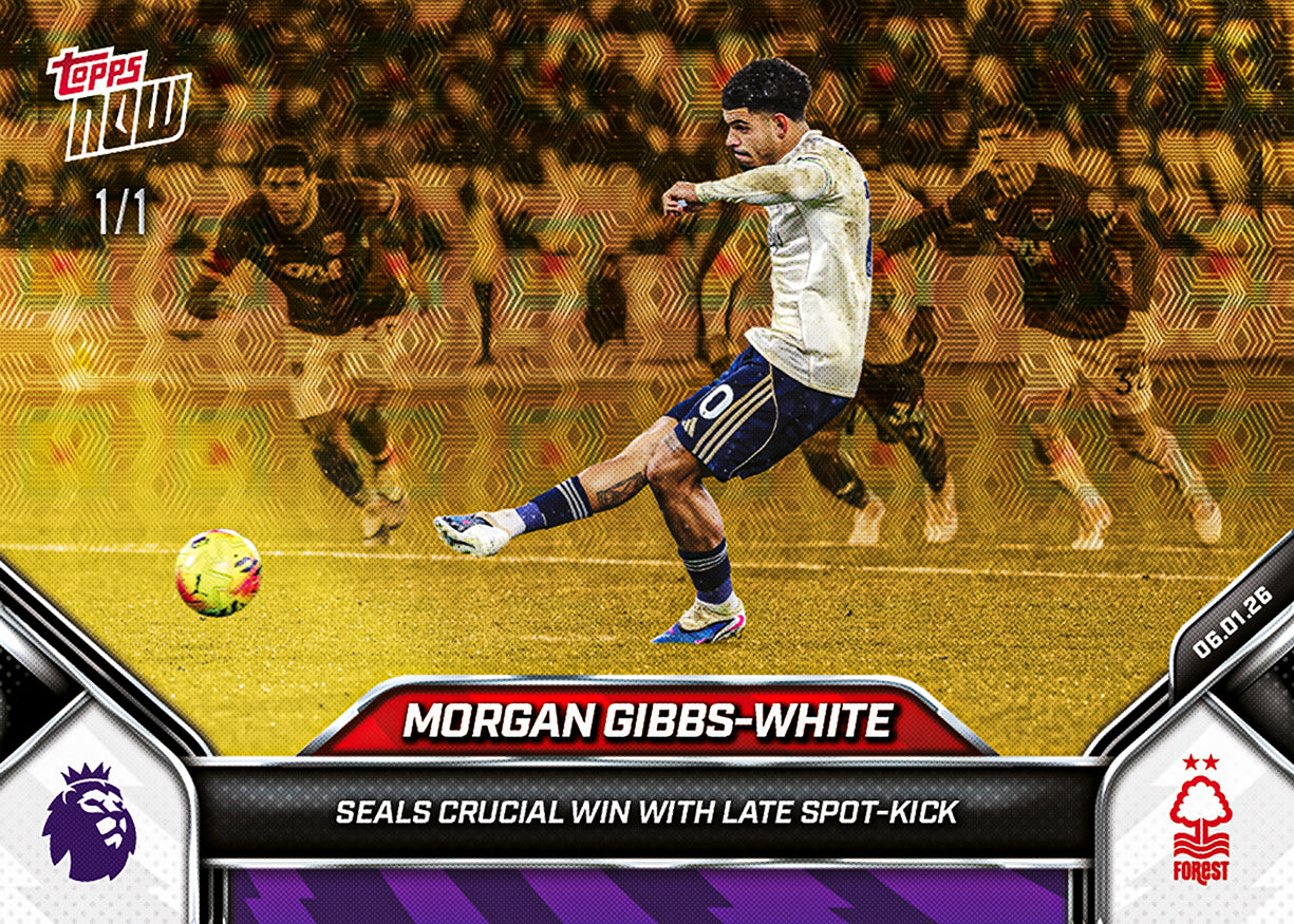 Morgan Gibbs-White - 2025-26 Premier League Topps NOW - Card 103 - PR: 132 - Image 2
