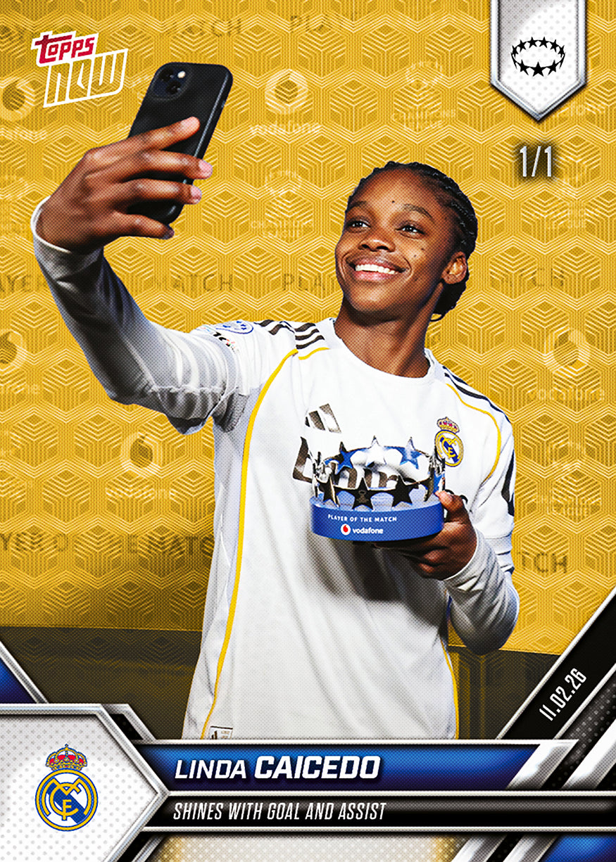 Linda Caicedo - 2025-26 UWCL Topps NOW - Card 18 - PR: 335 - Image 2