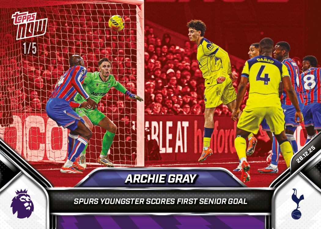 Archie Gray - 2025-26 Premier League Topps NOW - Card 90 - PR: 522 - Image 3