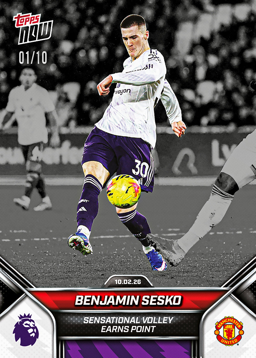 Benjamin Sesko - 2025-26 Premier League Topps NOW - Card 137 - PR: 462 - Image 4