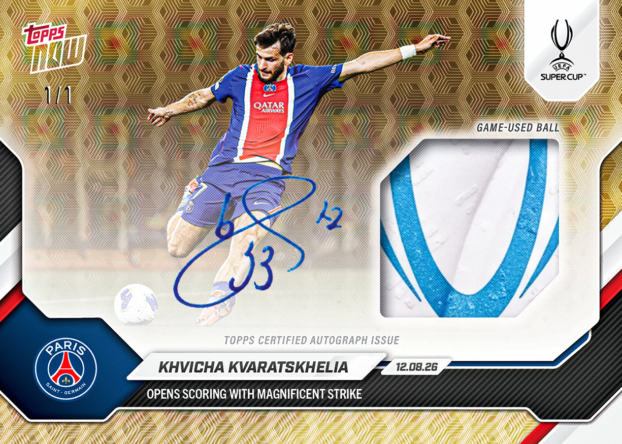 Khvicha Kvaratskhelia - 2026-27 UCL Topps NOW Card 3 - PR: 2832 - Image 2