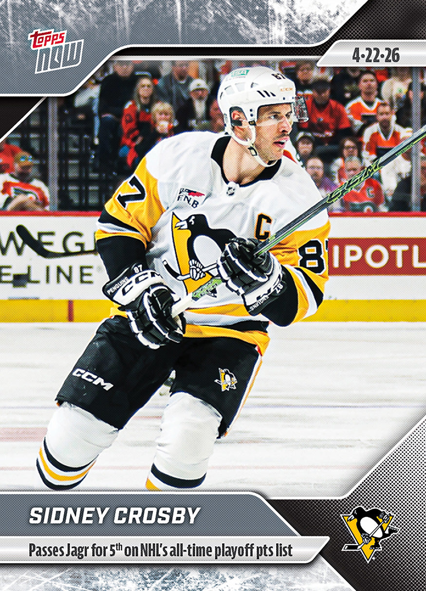Sidney Crosby - 2025-26 NHL Topps NOW - Sticker # 155 Pack - PR: 580