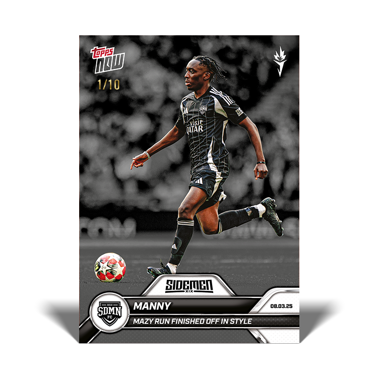 Manny - 2025 Sidemen Charity Match Topps NOW Card 4 - PR: 73 - Image 4