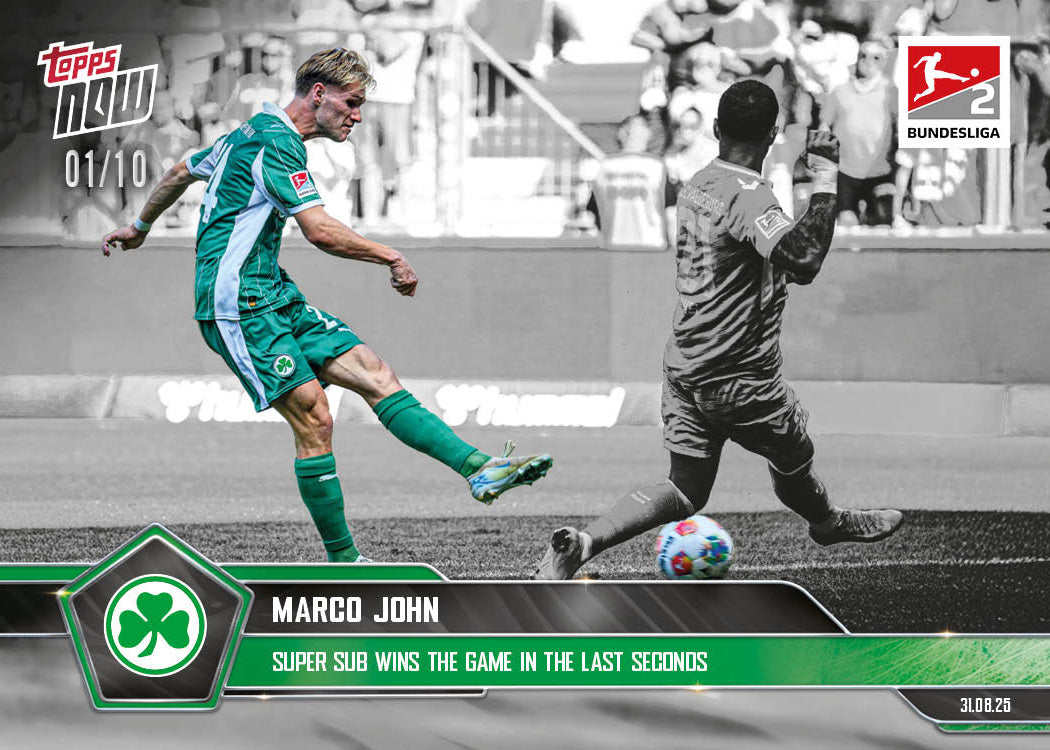 Marco John - 2025-26 Bundesliga Topps NOW - Card 16 - PR: 91 - Image 4