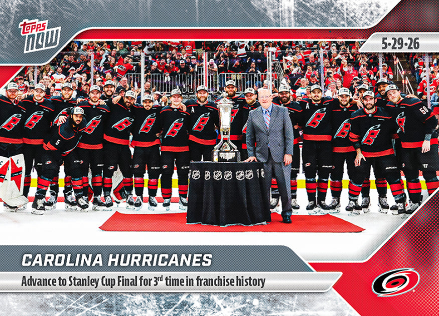 Carolina Hurricanes - 2025-26 NHL Topps NOW - Sticker # 187 Pack - PR: 400