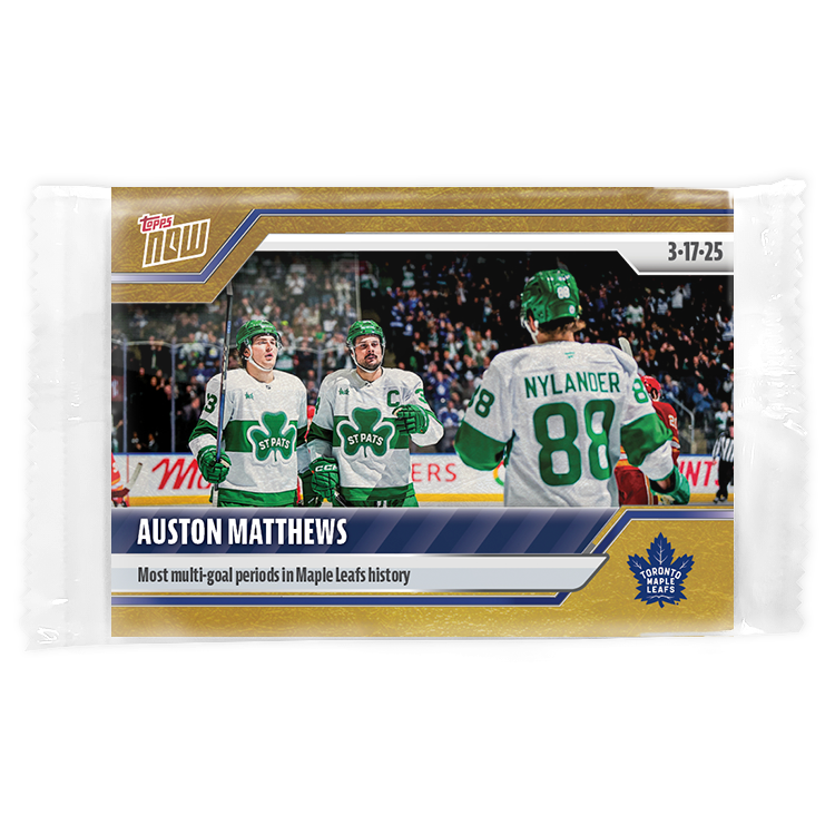 Auston Matthews - 2024-25 NHL Topps NOW - Sticker # 136 Pack - PR: 155 - Image 2
