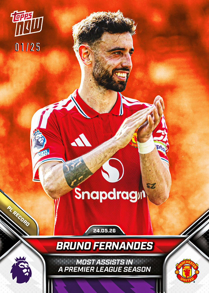 Bruno Fernandes - 2025-26 Premier League Topps NOW - Card 206 - PR: 8937 - Image 6