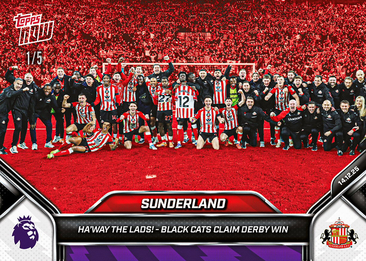 Sunderland - 2025-26 Premier League Topps NOW - Card 82 - PR: 955 - Image 3