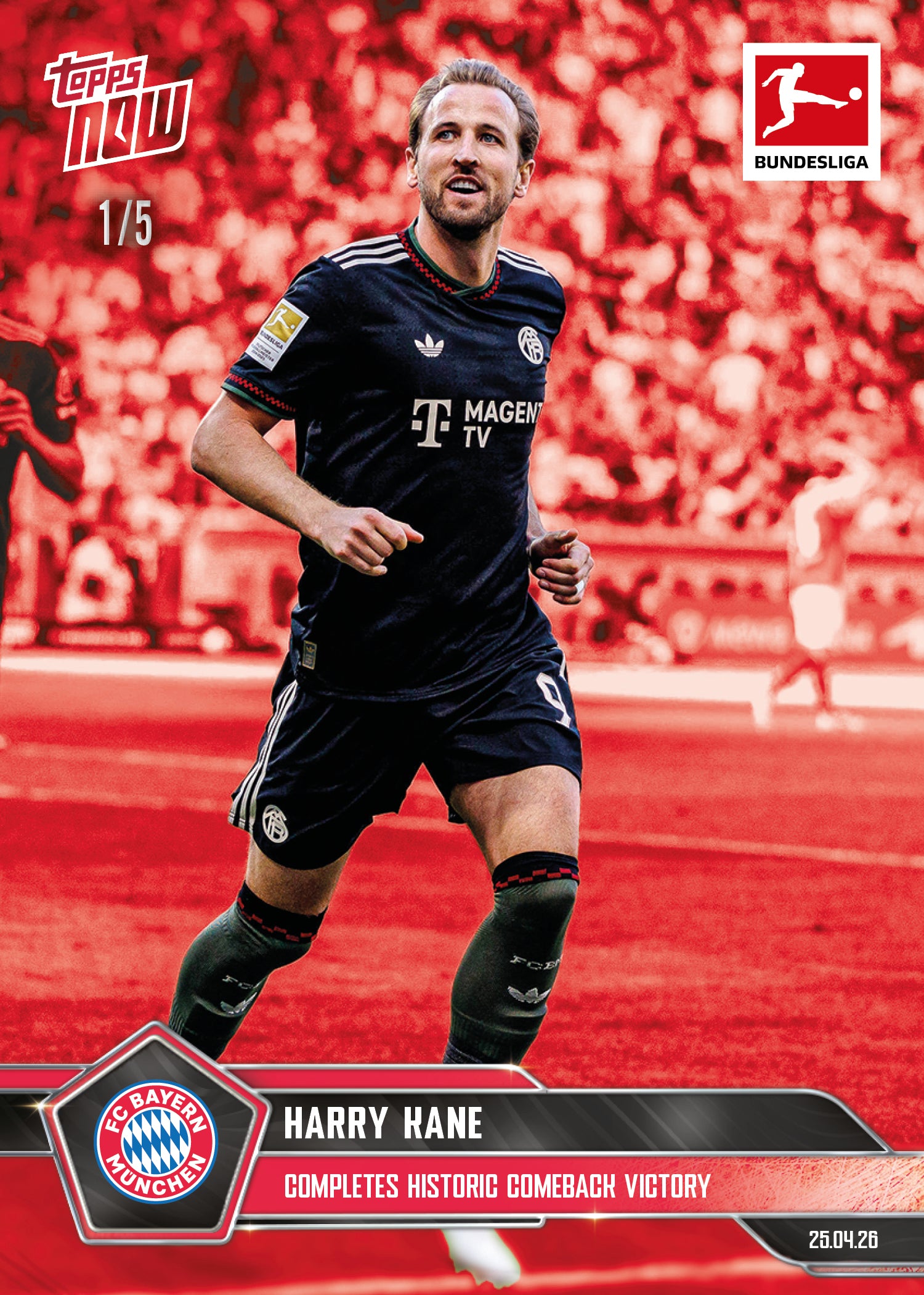 Harry Kane - 2025-26 Bundesliga Topps NOW - Card 178 - PR: 516 - Image 3