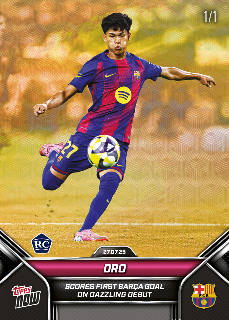 Pedro Fernandez - 2025 FC Barcelona Topps NOW - Card 3 - PR: 1671 - Image 2