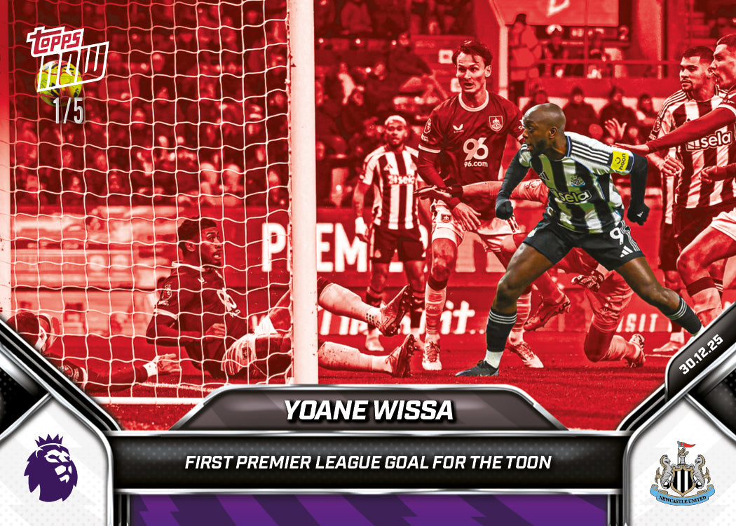 Yoane Wissa - 2025-26 Premier League Topps NOW - Card 93 - PR: 244 - Image 3