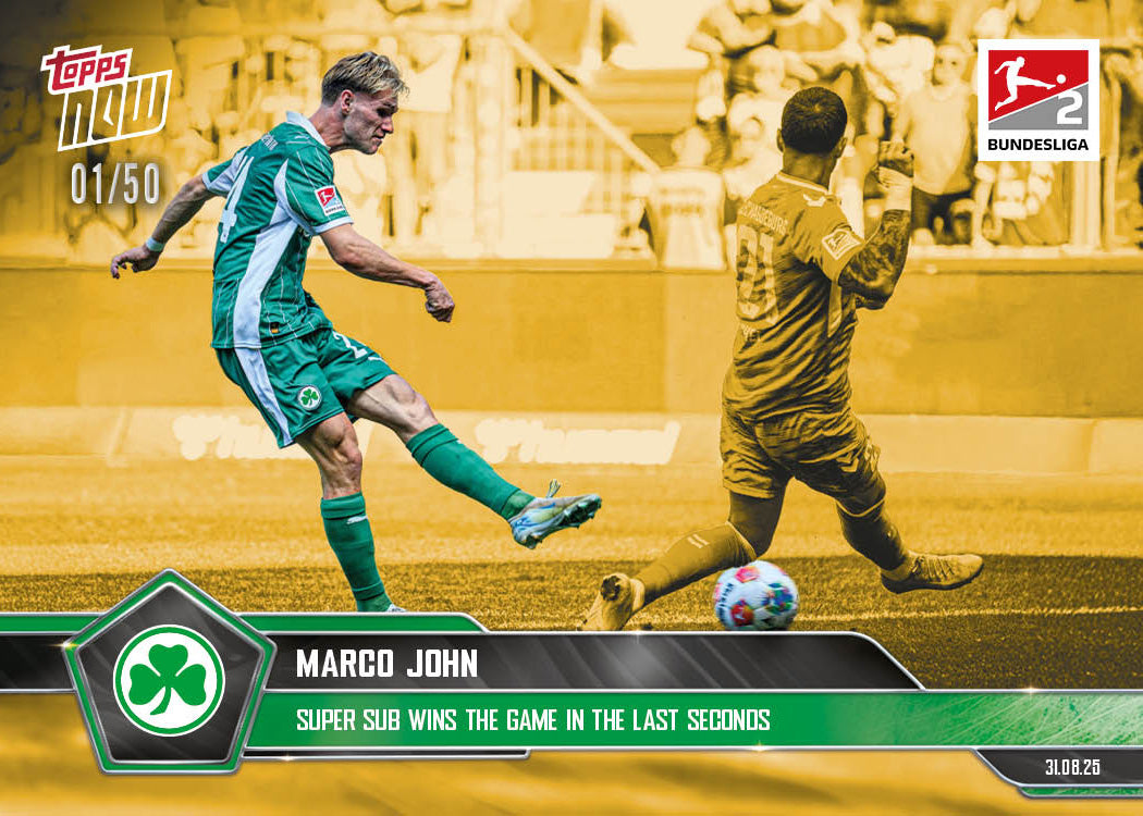 Marco John - 2025-26 Bundesliga Topps NOW - Card 16 - PR: 91 - Image 6