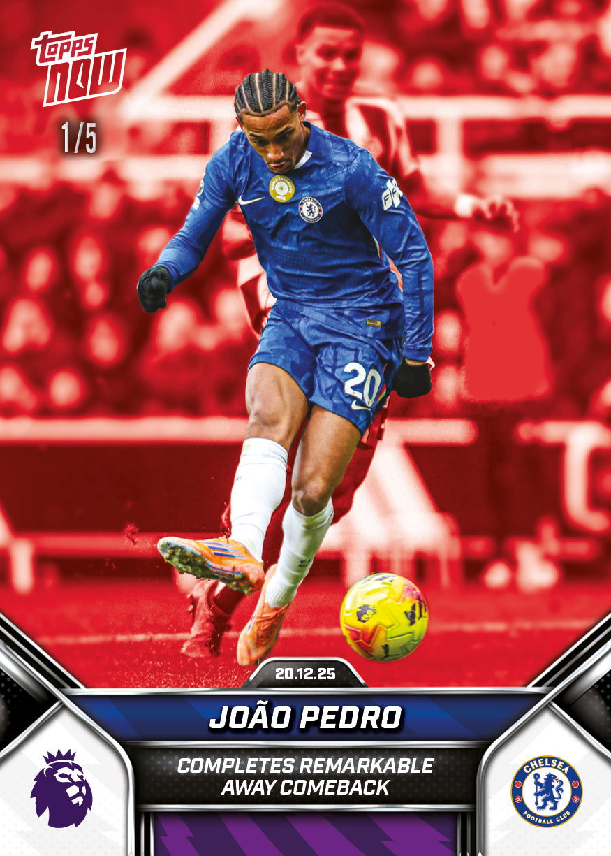 João Pedro - 2025-26 Premier League Topps NOW - Card 85 - PR: 482 - Image 3