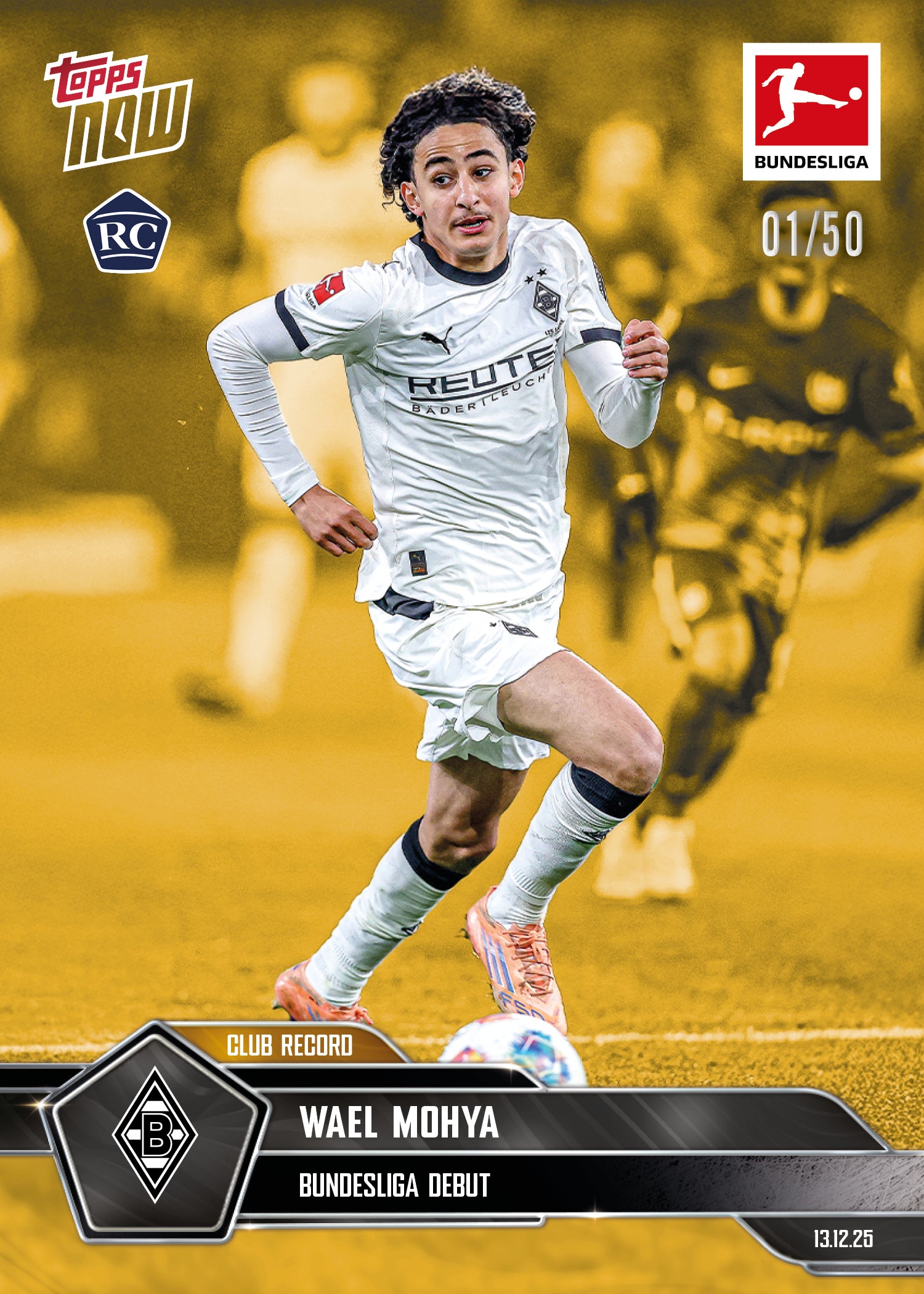 Wael Mohya - 2025-26 Bundesliga Topps NOW - Card 81 - PR: 1512 - Image 6