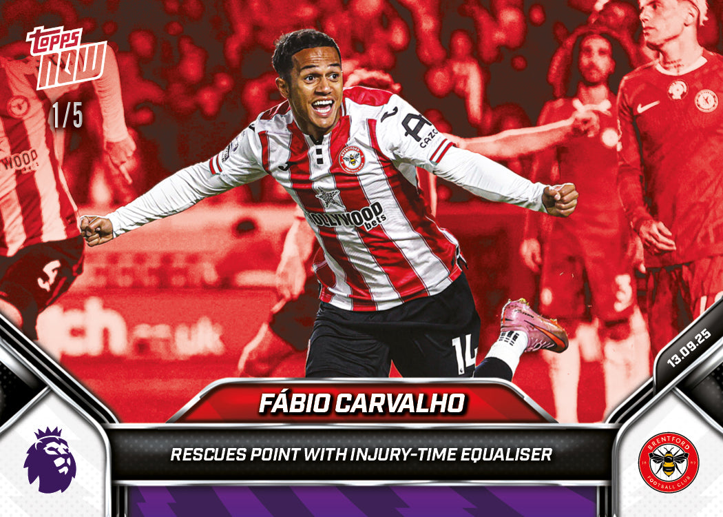 Fábio Carvalho - 2025-26 Premier League Topps NOW - Card 19 - PR: 212 - Image 3