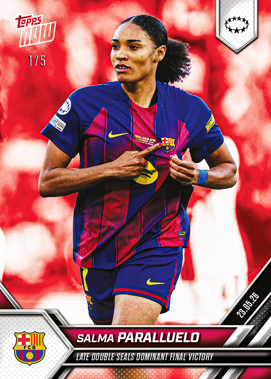Salma Paralluelo - 2025-26 UWCL Topps NOW - Card 33 - PR: 507 - Image 5