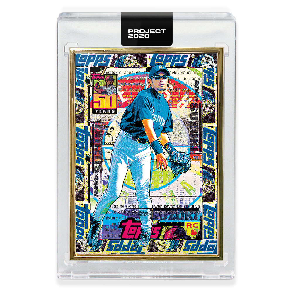 Alternative view of Topps PROJECT 2020 Card 307 - 2001 Ichiro by Tyson Beck - Print Run: 2516