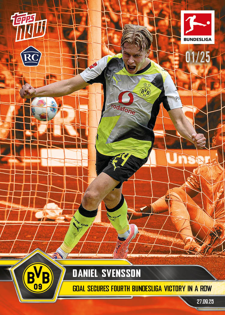 Daniel Svensson - 2025-26 Bundesliga Topps NOW - Card 34 - PR: 464 - Image 5