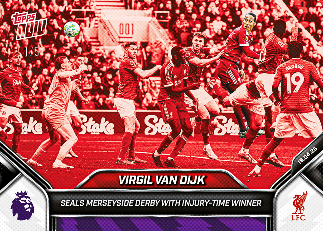 Virgil van Dijk - 2025-26 Premier League Topps NOW - Card 178 - PR: 578 - Image 3