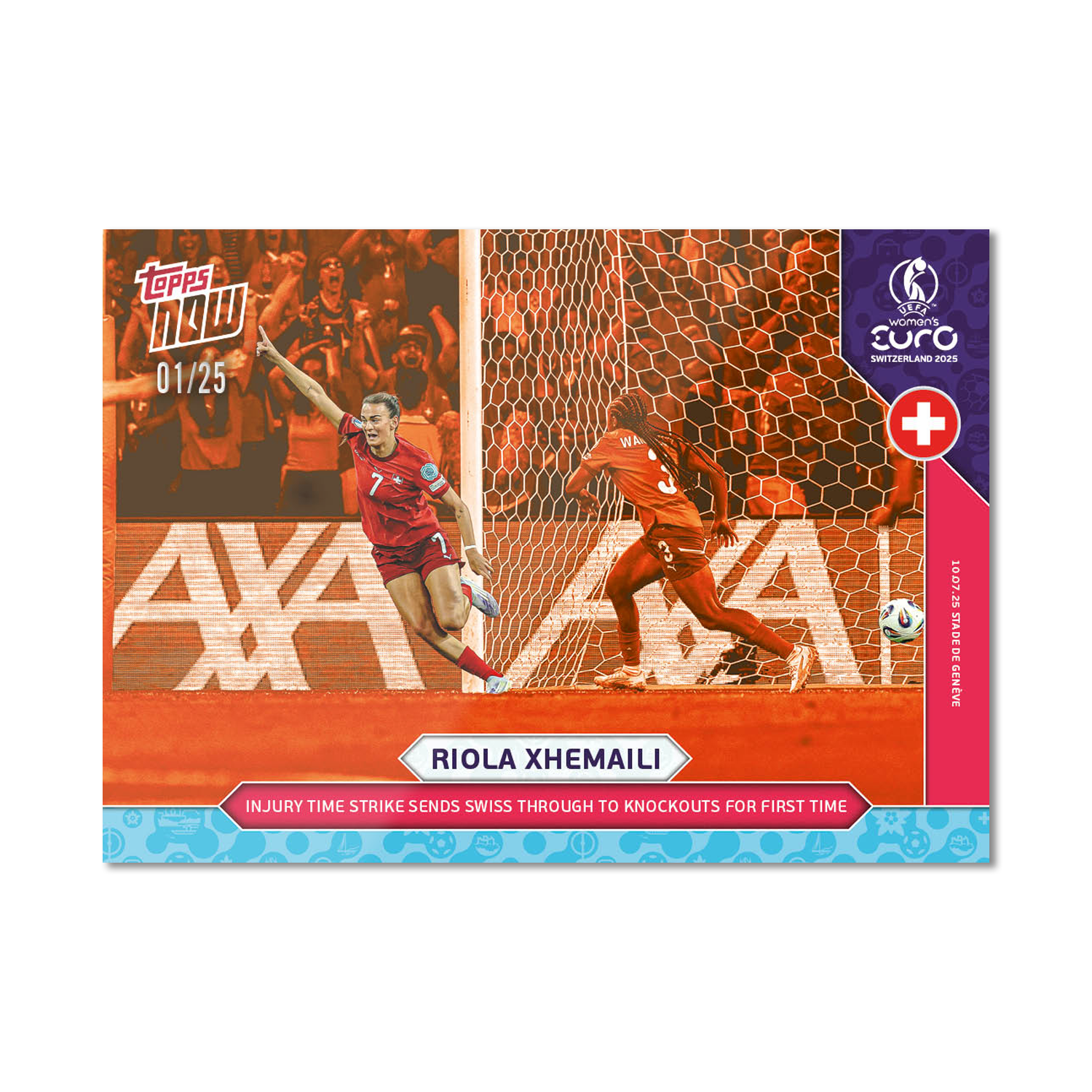 Riola Xhemaili - UEFA Women’s EURO 2025™ Topps NOW - Card 14 - PR: 101 - Image 5
