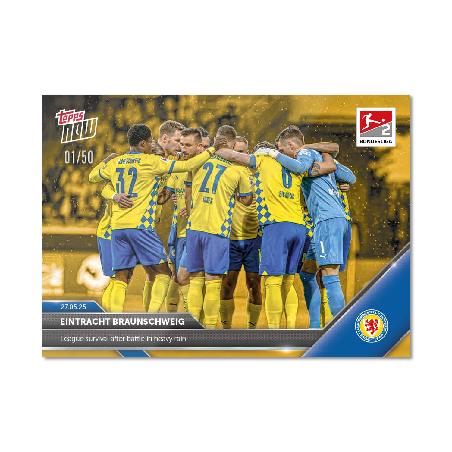 Eintracht Braunschweig - 2024-25 Bundesliga Topps NOW - Card 196 - PR: 110 - Image 6