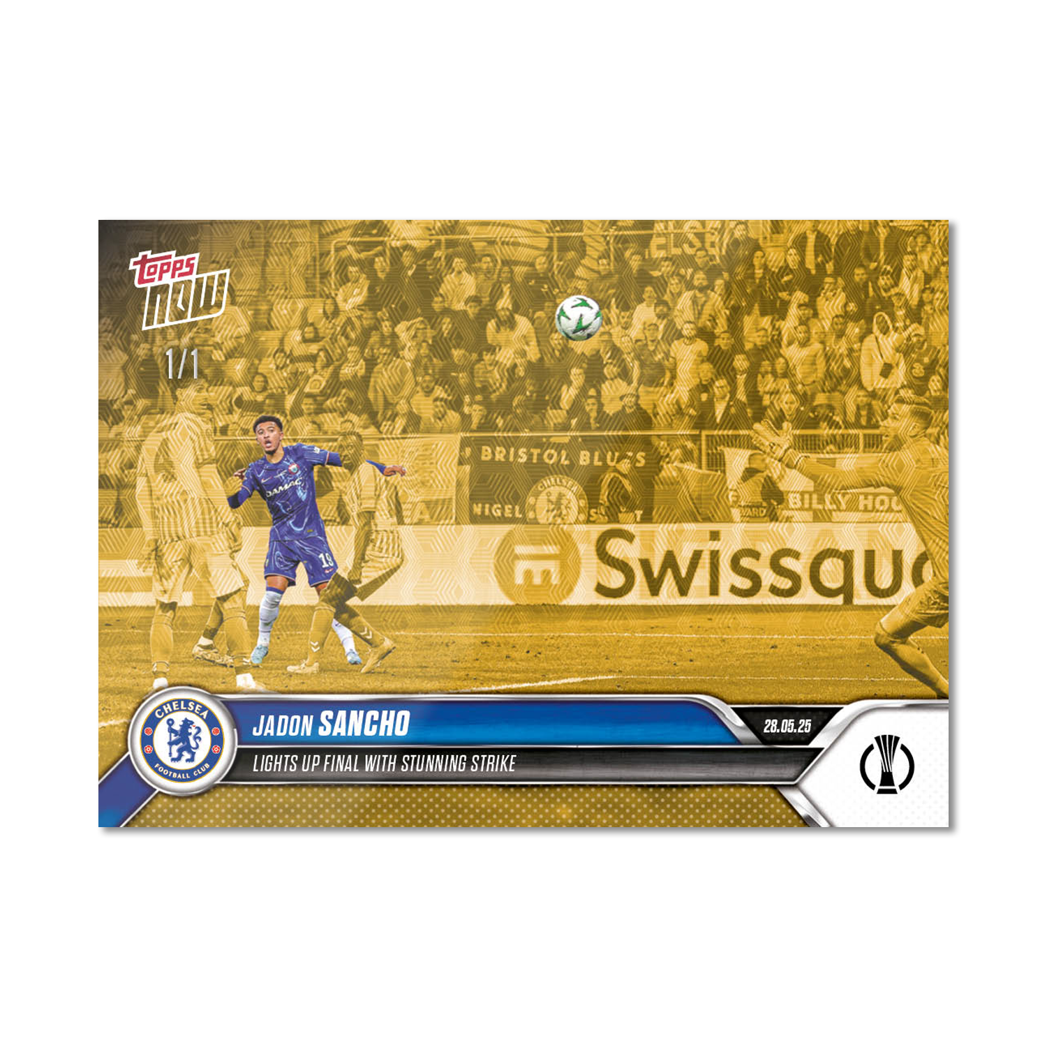 Jadon Sancho - 2024-25 UECL Topps NOW - Card 14 - PR: 334 - Image 2