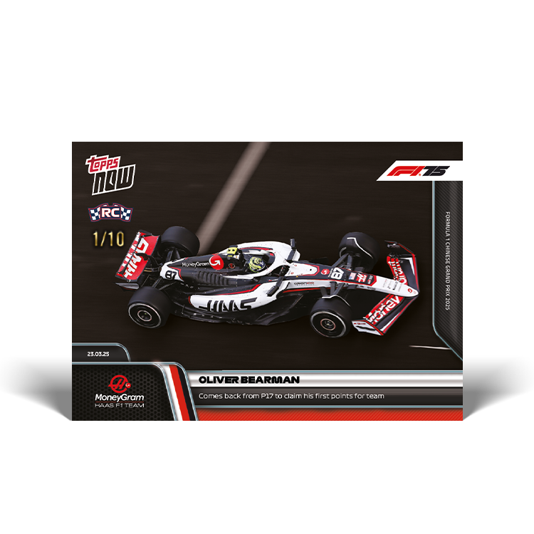 Oliver Bearman - 2025 Formula 1 Topps NOW Card 23 - PR: 502 - Image 6